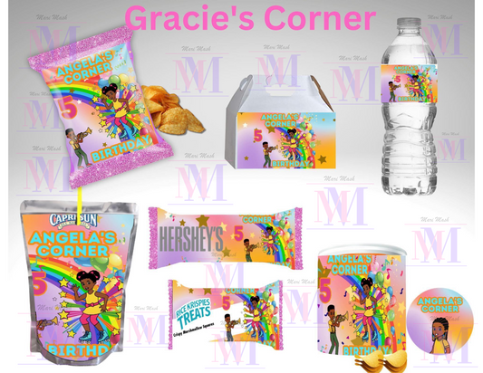 Gracie's Corner Editable Bundle Party Favor Design & Templates